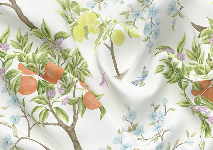 Lemon Grove, Blossom - Motorised Roman Blind - Image 4